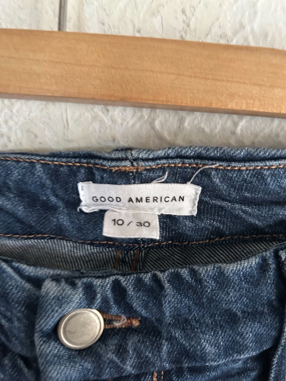Good American Weightless Drip Good 90'S Jeans Medium Wash Sz 10/30 - Picture 3 of 5